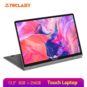 Teclast Newest Laptops F6 Plus 13.3 inch Notebook Gemini Lake 8GB LPDDR4 256GB SSD Windows 10 Laptop 360° Rotation Touch Tablet