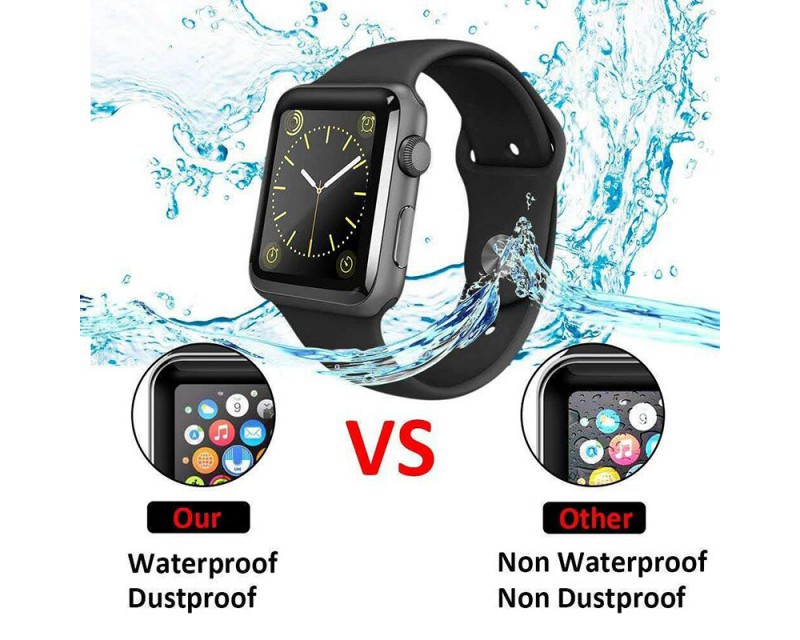 3D Curved Edge HD Tempered Glass for Apple Watch Series 3 2 1 38MM 42MM Screen Protector film for iWatch 4/5 40MM 44MM Full glue