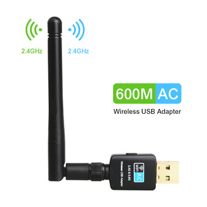 USB Wifi Adapter 5.8GHz+2.4GHz Wi-fi Receiver High Speed 600Mbps Wi-fi Antenna Wireless PC Network Card 802.11ac