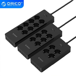 ORICO Universal Electrical Socket EU Plug Smart Extension Power Strip Home Office Surge Protector 4 6 8 AC with 5 USB