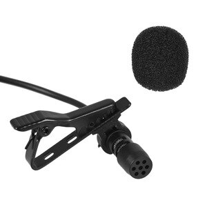 Mini Portable Microphone Condenser Clip-on Lapel with Mic Wired