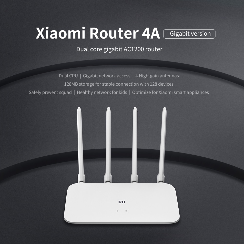 Xiaomi Mi Router 4A Gigabit Edition 2.4GHz 5GHz WiFi 16MB ROM 64MB DDR3 High Gain 4 Antennas Remote APP Control Support IPv6 (12)