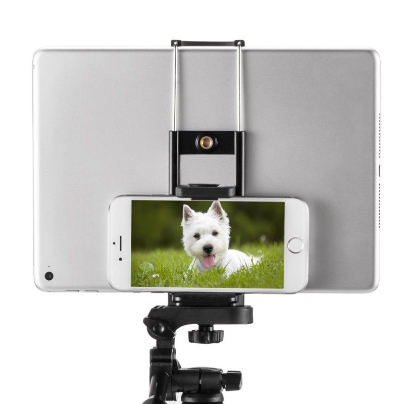 Universal Mount Clamp Clip Tripod Holder Bracket for Mobile Phone Pad Tablet Camera cellphone