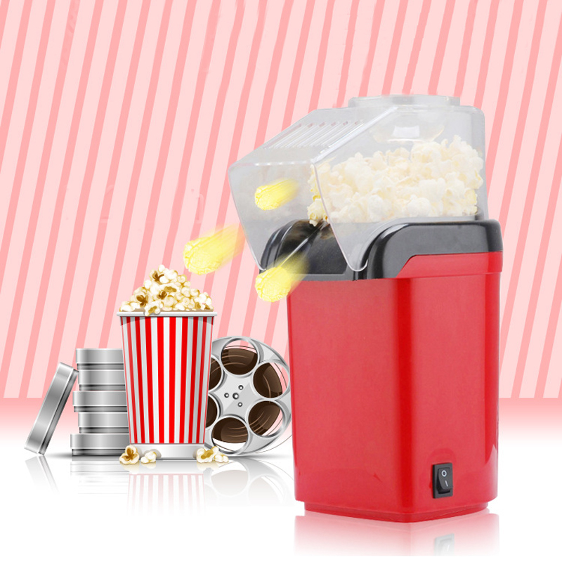 Electric Corn Popcorn Maker Household DIY Automatic Mini Hot Popcorn Making Machine 1200W 110V 220V Home Kitchen Kids Gift