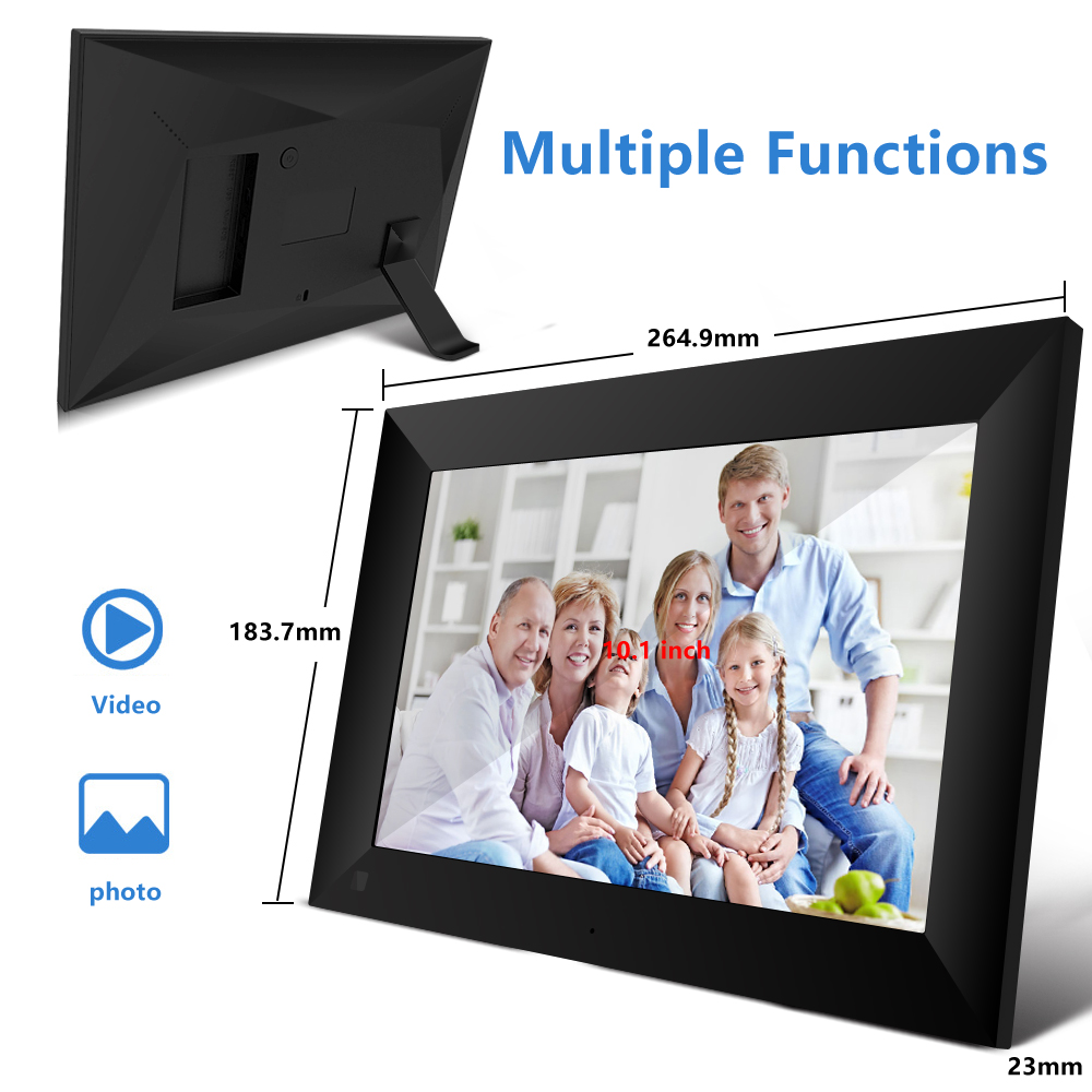 10.1 Inch Digital Photo Frame with IPS Touch Screen