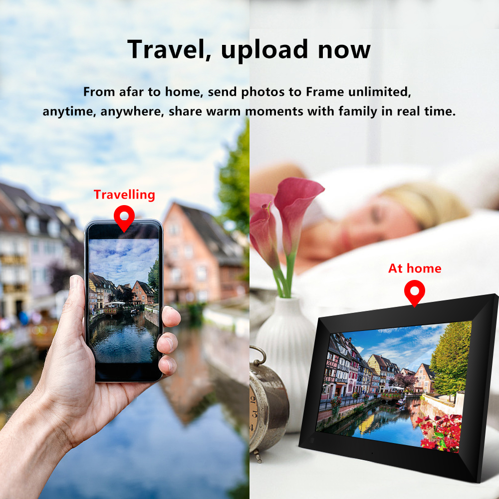 10.1 Inch Digital Photo Frame with IPS Touch Screen