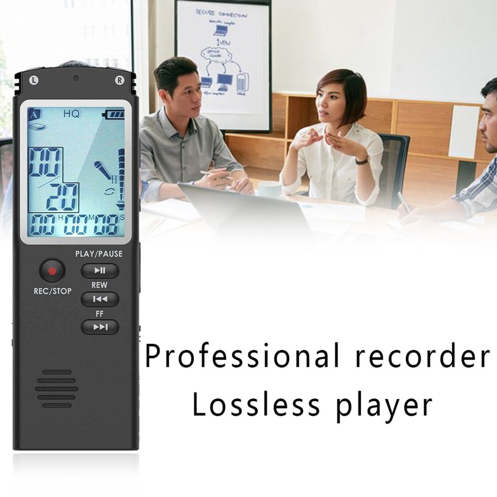 Portable Digital Voice Recorder Built-in Microphone Mp3 Player Dictaphone Digital Audio Interview Recorder With VAR and VOR
