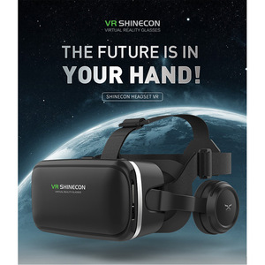 VR/AR Glasses 3D Glasses Vritual Reality Shinecon Headset VR Glasses universal 3D Box For iphone With Controller DE19