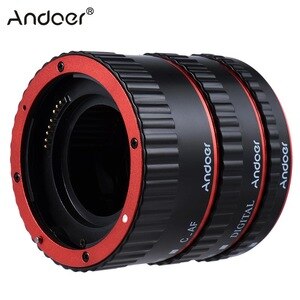 Andoer Metal TTL Auto Focus AF Macro Extension Tube Ring for Canon EOS EF EF-S 60D 7D 5D II 550D Digital SLRs Cameras SLR Lenses