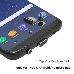 Type C Phone Dust Plug Set USB Type-C Port and 3.5mm Earphone Jack Plug For Samsung Galaxy S8 S9 Plus for Huawei P10 P20 lite